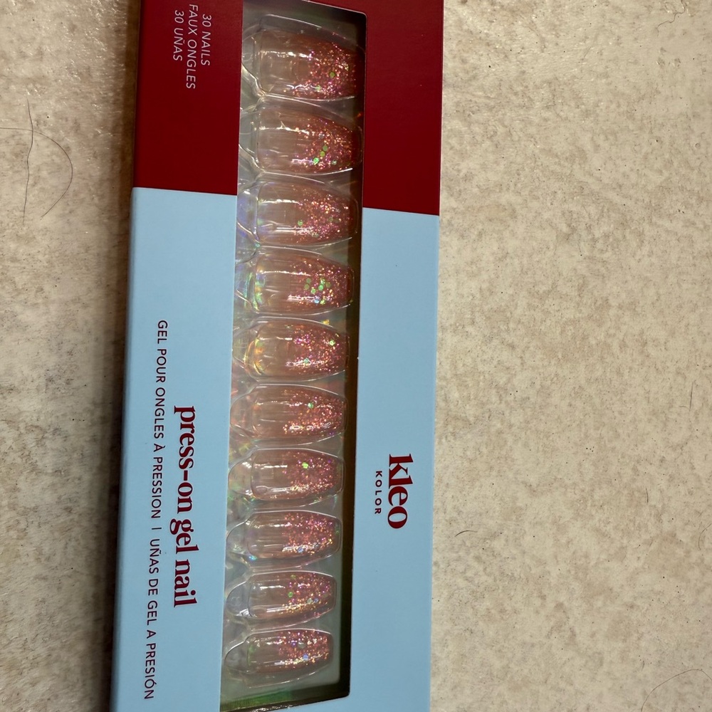 Pink Press-On Gel Nails